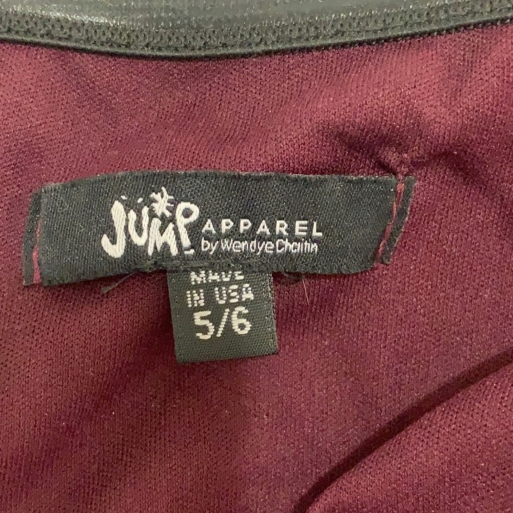 EUC Jump Apparel Burgundy Gold Ombre Sequin Strapless Dress Sz 5/6 - Picture 7 of 8